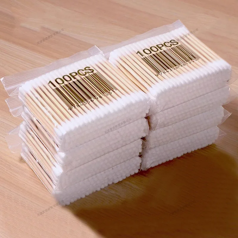 Wood Filler Stick - 10-20Packs 100Pcs/Pack Wooden Sticks Baby Cotton