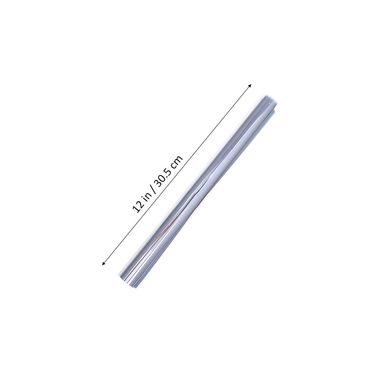 Window Insulation Film - 1M X 0. Silver Plastic Window