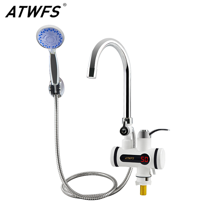 Home Improvement K&B Construction - ATWFS 3000W Tankless Water Heater Faucet