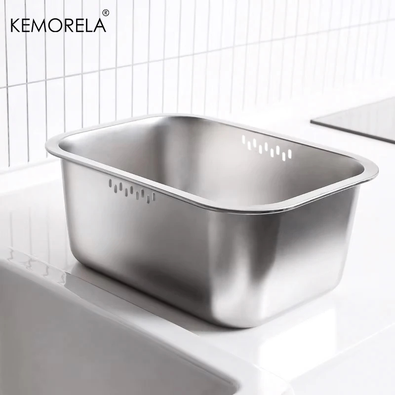Home Improvement K&B Construction - 10L Portable Stainless Steel Washing-up Bowl