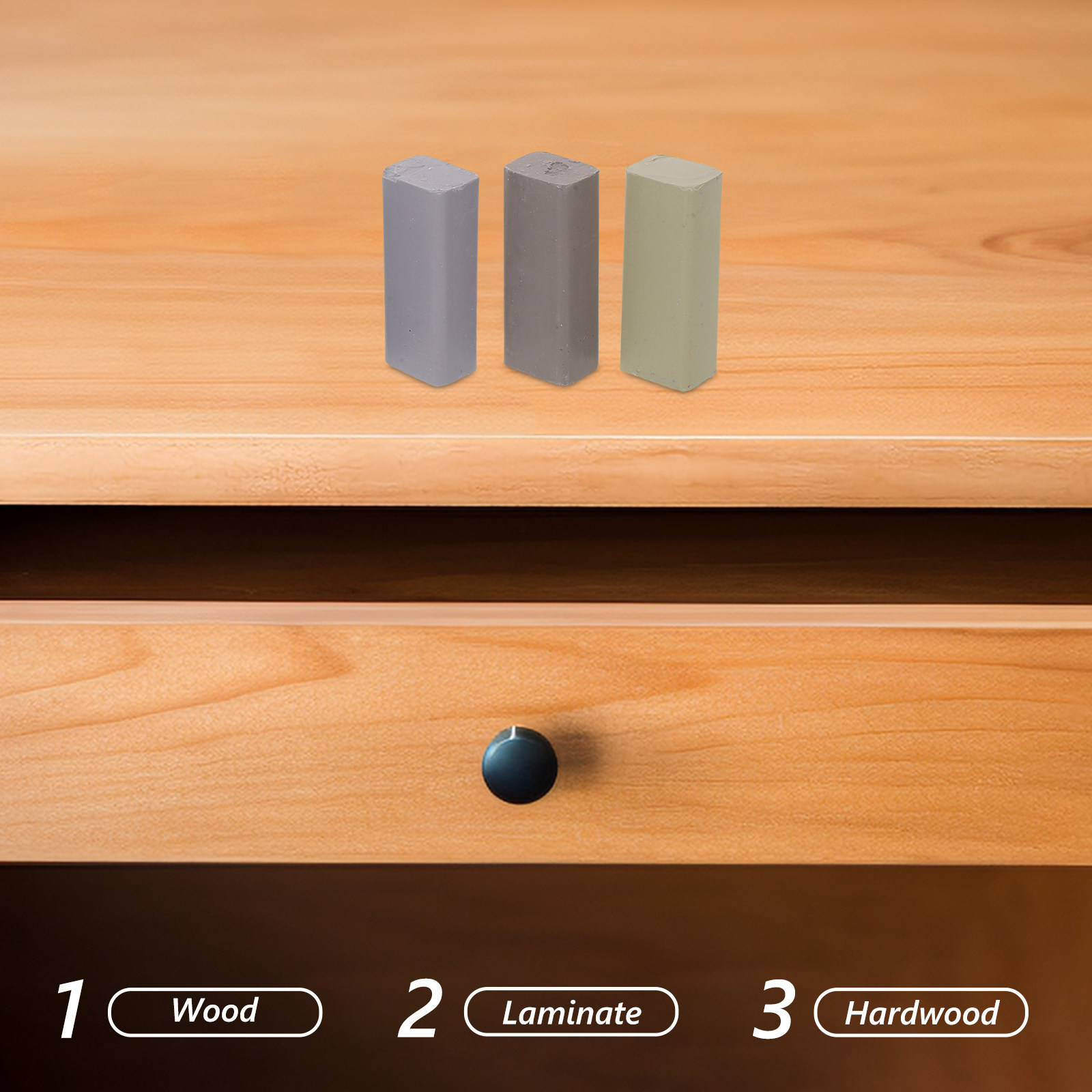 6Pcs Hard Furniture Wax Sticks - Wood Filler Stick recension och pris