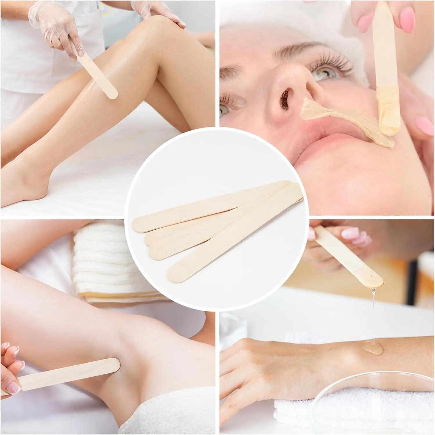 200/100/50/5pcs Tattoo Waxing  - Wood Filler Stick recension och pris