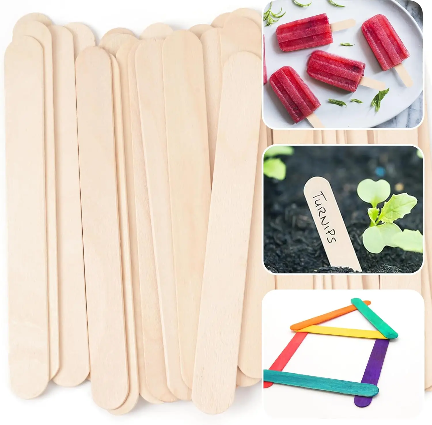 200/100/50/5pcs Tattoo Waxing  - Wood Filler Stick recension och pris
