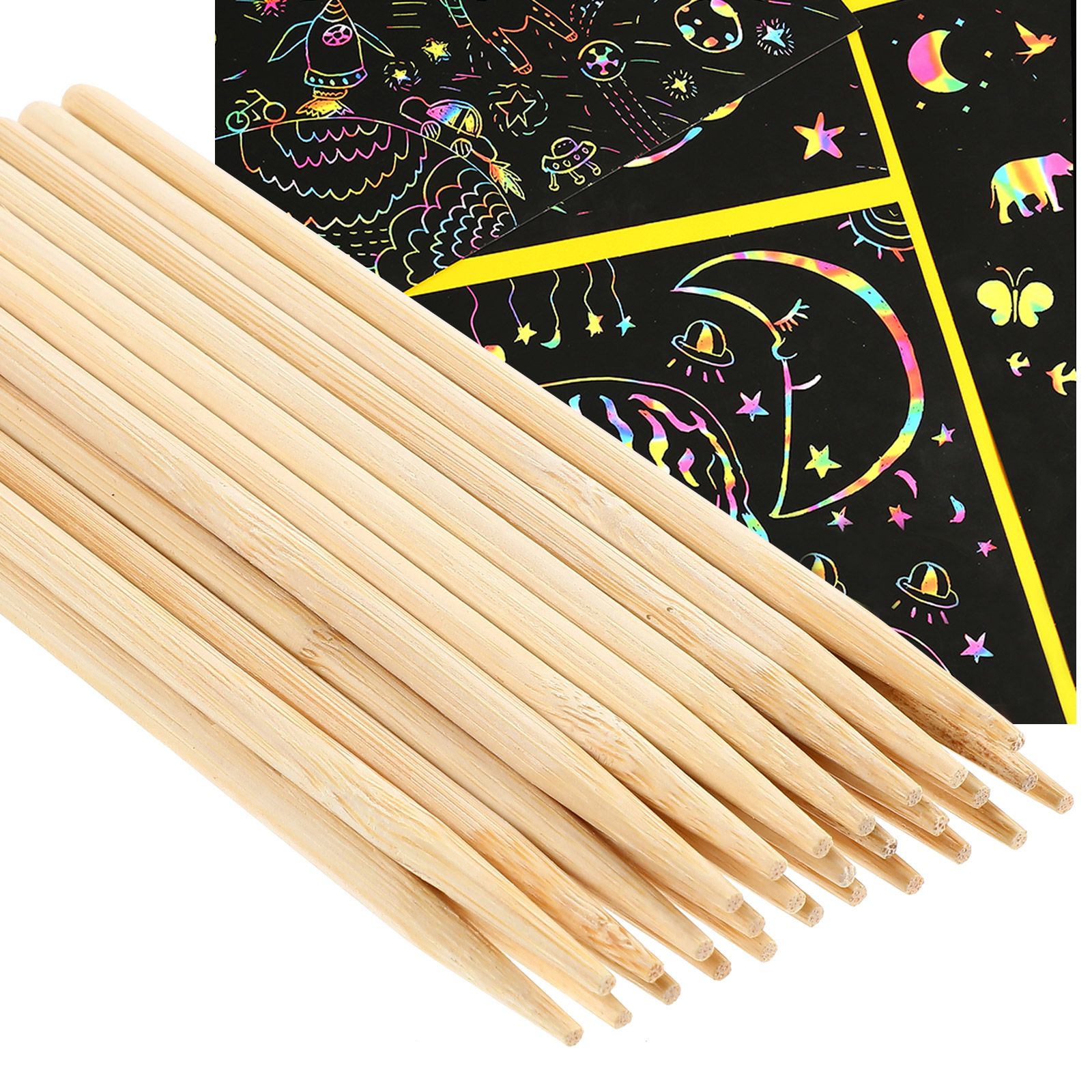 30pcs Scratch Bamboo Pens Wax  - Wood Filler Stick recension och pris