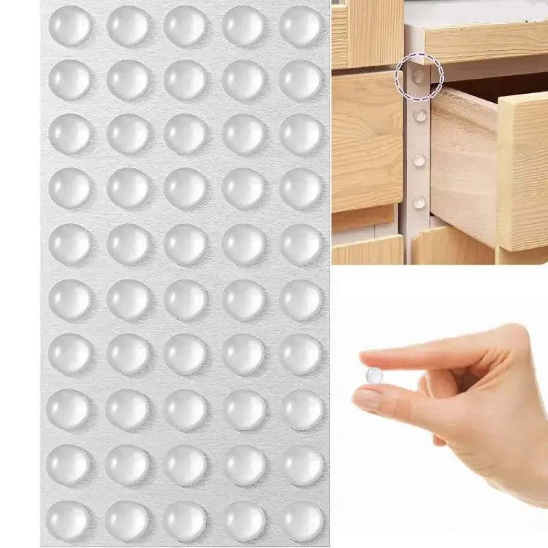 100Pcs Self Adhesive Door Stop - Door Stopper Rubber recension och pris