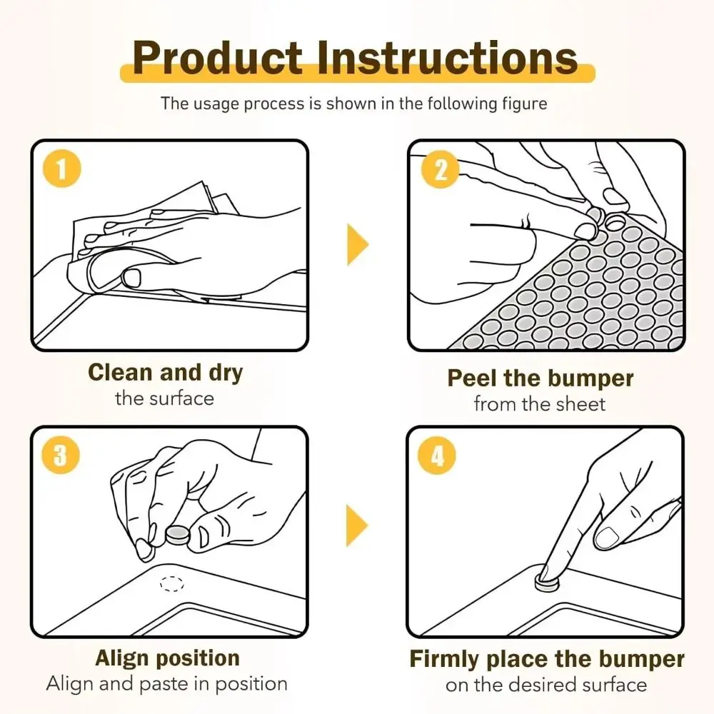 New Self Adhesive Damper Buffe - Door Stopper Rubber recension och pris