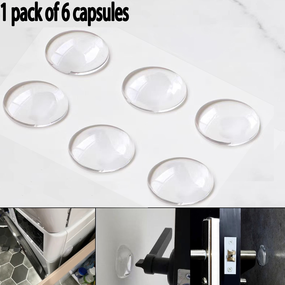 Silent Clear Silicone Door Sto - Door Stopper Rubber recension och pris