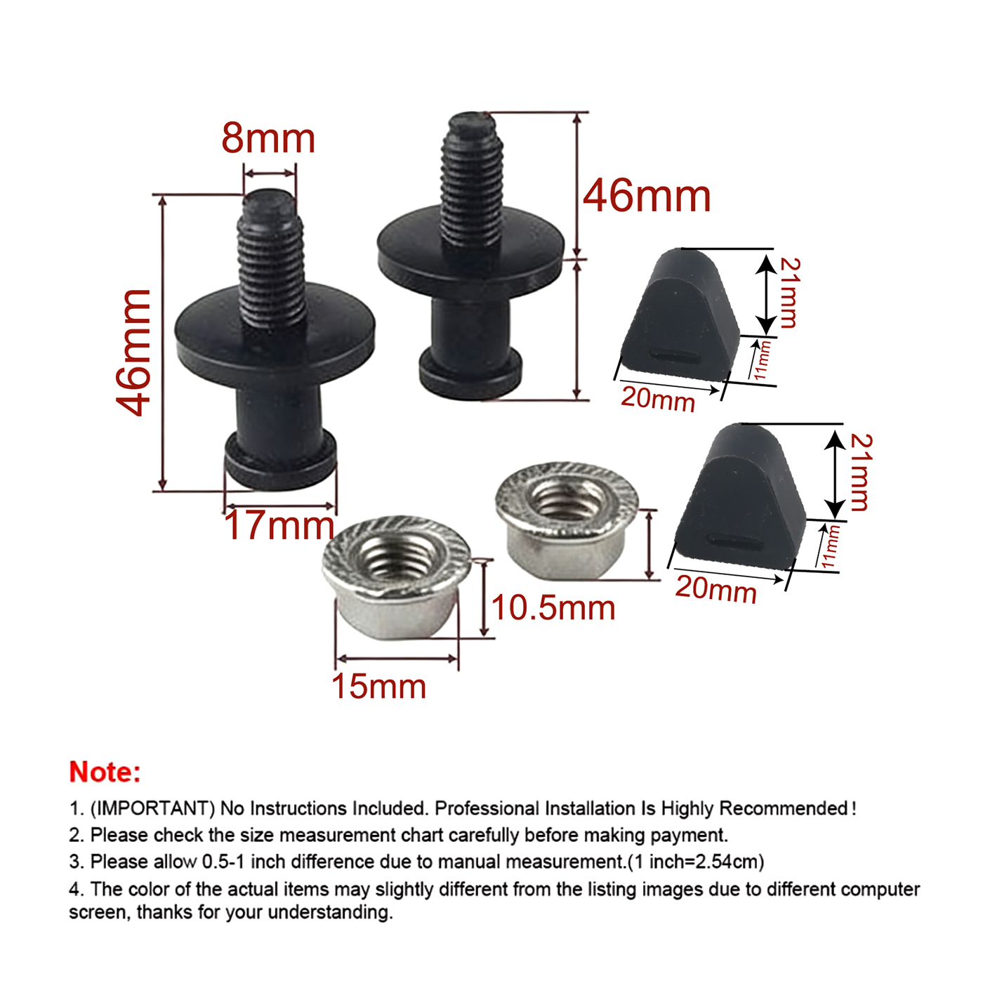 2PCS 38427 11570162 Tailgate D - Door Stopper Rubber recension och pris
