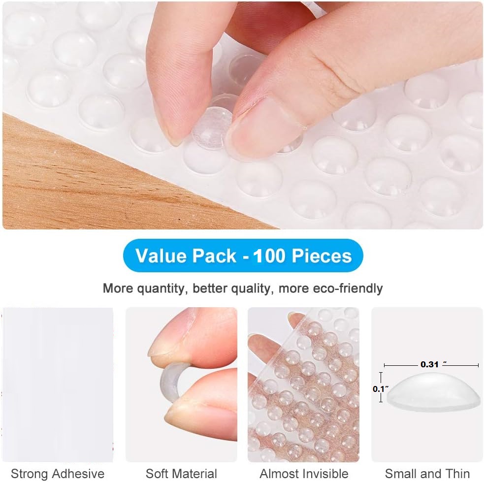 100Pcs Clear Rubber Feet Pads  - Door Stopper Rubber recension och pris